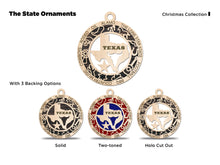 Load image into Gallery viewer, State Ornament - Wood USA Ornament - Christmas Ornament - Texas Ornament