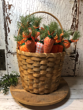 Load image into Gallery viewer, Fabric carrot set of 3 - handmade fabric carrots - Easter Decor - Tiered Tray Decor - Spring Carrots