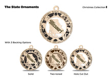 Load image into Gallery viewer, State Ornament - Wood USA Ornament - Christmas Ornament - Missouri Ornament