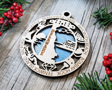 Load image into Gallery viewer, State Ornament - Wood USA Ornament - Christmas Ornament - Delaware Ornament
