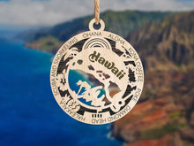 Load image into Gallery viewer, State Ornament - Wood USA Ornament - Christmas Ornament - Hawaii Ornament