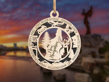 Load image into Gallery viewer, State Ornament - Wood USA Ornament - Christmas Ornament - New Hampshire Ornament