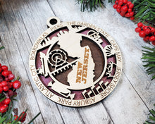 Load image into Gallery viewer, State Ornament - Wood USA Ornament - Christmas Ornament - New Jersey Ornament