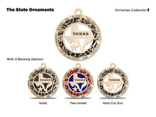 Load image into Gallery viewer, State Ornament - Wood USA Ornament - Christmas Ornament - Texas Ornament