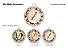 Load image into Gallery viewer, State Ornament - Wood USA Ornament - Christmas Ornament - Indiana Ornament