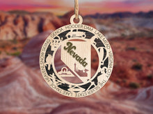 Load image into Gallery viewer, State Ornament - Wood USA Ornament - Christmas Ornament - Nevada Ornament