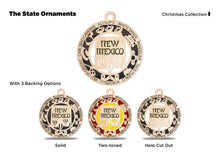 Load image into Gallery viewer, State Ornament - Wood USA Ornament - Christmas Ornament - New Mexico Ornament