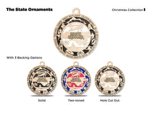 Load image into Gallery viewer, State Ornament - Wood USA Ornament - Christmas Ornament - North Carolina Ornament