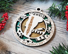 Load image into Gallery viewer, State Ornament - Wood USA Ornament - Christmas Ornament - Vermont Ornament