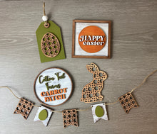 Load image into Gallery viewer, Easter Bunny Tiered Tray set - Spring decor - Easter Bunny Decor - tiered tray decor