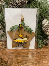 Load image into Gallery viewer, Nativity ornament, Christmas ornament, Christmas decor, Ornament, tiered tray decor, religious Ornament, Baby Jesus ornament