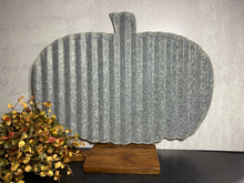 Load image into Gallery viewer, 20 inch corrugated Pumpkin, fall decor, rustic fall decorations