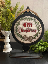 Load image into Gallery viewer, Tabletop Interchangeable Stand Seasonal Inserts Only, Hello Fall, Merry Christmas, Farmhouse, Fall Decor, Christmas Decor, Seasonal Decor
