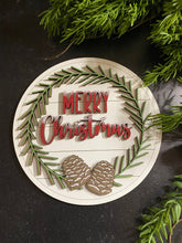 Load image into Gallery viewer, Tabletop Interchangeable Stand Seasonal Inserts Only, Hello Fall, Merry Christmas, Farmhouse, Fall Decor, Christmas Decor, Seasonal Decor