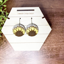 Load image into Gallery viewer, Sunflower Drop Earrings

