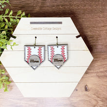 Load image into Gallery viewer, Sports Mom Drop Earrings - football, basketball, baseball, soccer