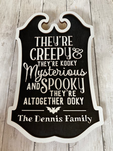 Personalized Halloween Sign