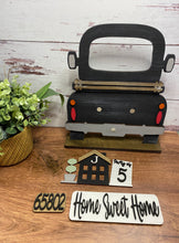 Load image into Gallery viewer, Interchangeable 12 Inch Vintage Truck Base with Home Sweet Home Starter Insert
