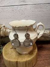 Load image into Gallery viewer, Striped Snowman Earrings
