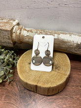 Load image into Gallery viewer, Striped Snowman Earrings
