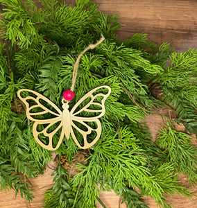 Spiritual Transformation Butterfly Ornament, Memorial Gift, Tree Ornament, Car Charm