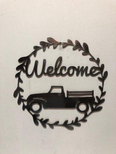 Farmhouse Decor - Vintage Truck Welcome - 12
