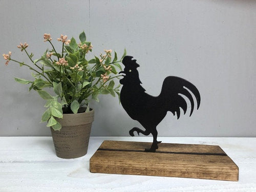 Farmhouse Decor - Hen - Chicken - Metal Decor - Shelf Sitter