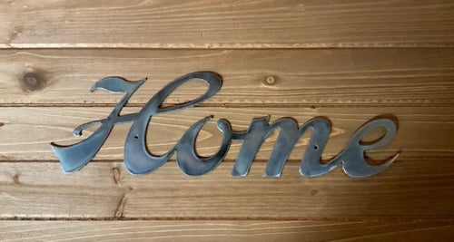 Home Metal Word - Farmhouse Decor - Metal Decor