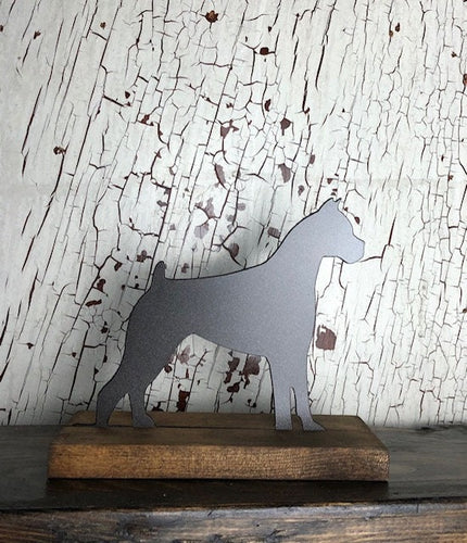 Boxer - Dog - Metal Decor - Shelf Sitter