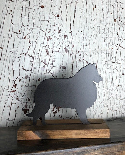 Collie - Dog - Metal Decor - Shelf Sitter