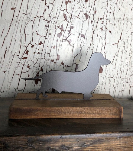 Dachshund - Dog - Metal Decor - Shelf Sitter