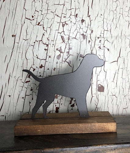 Lab - Dog - Metal Decor - Shelf Sitter