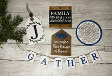 Load image into Gallery viewer, Family Tiered Tray set - Farmhouse decor - tiered tray decor
