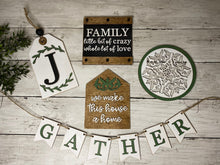 Load image into Gallery viewer, Family Tiered Tray set - Farmhouse decor - tiered tray decor
