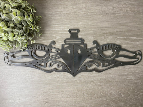 Navy Surface Warfare Emblem - Military - Metal Decor