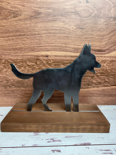 Belgian Malinois - Dog - Metal Decor - Shelf Sitter