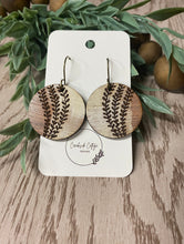 Load image into Gallery viewer, Distressed Wood Engraved 3 Vine Earrings - Handmade Boho Jewelry - Unique Nature-Inspired Accessories
