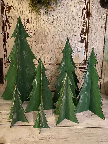 Laser cut wood Christmas Trees 4 inch to 18 inch - Christmas decor - tiered tray decor - mantle decor